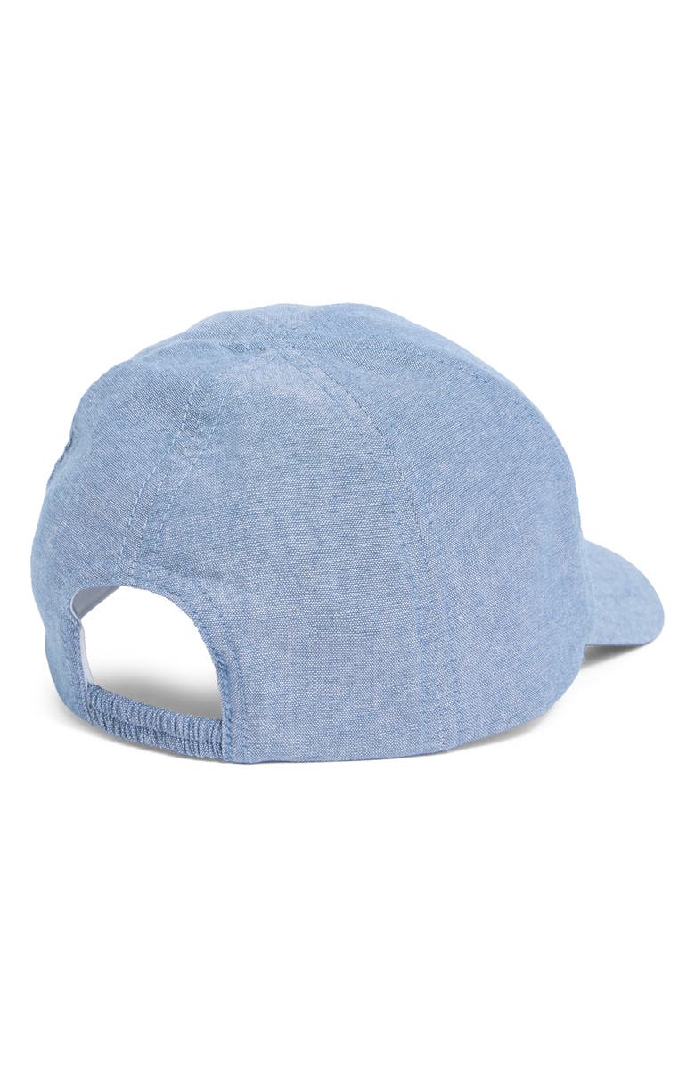Toby Smiley Patch Chambray Baseball Cap, Alternate, color, Chambray