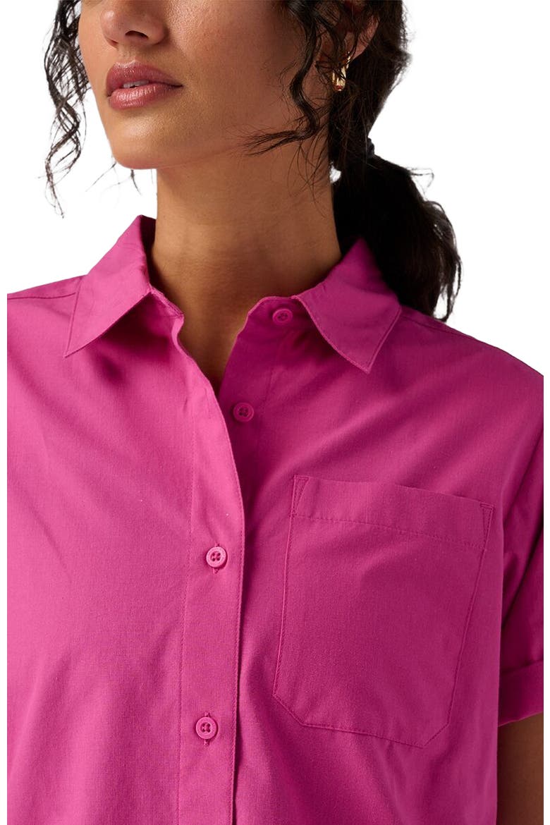 Cotton Button-Up - Women's, Alternate, color, Rose Violet