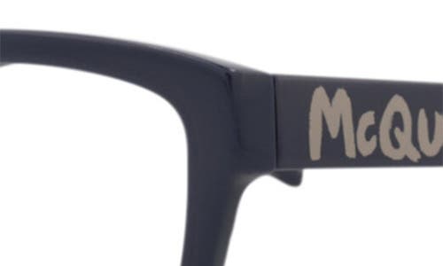 Alexander Mcqueen Mcqueen 54mm Rectangular Optical Glasses In Black