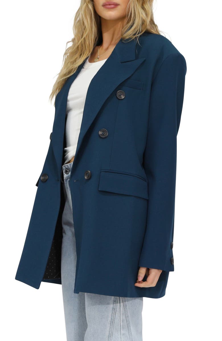 Belle & Bloom Found in the Wild Blazer, Alternate, color, Dark Blue