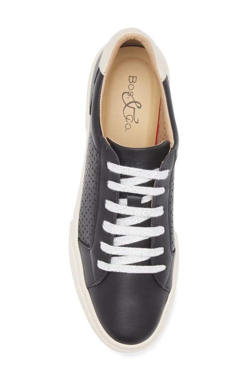 Bos. & Co. Lotta Platform Sneaker In Black/pearl
