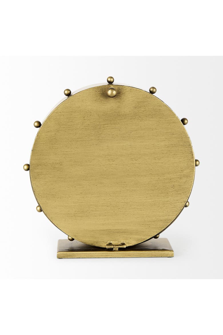 Marian Studded Table Clock, Alternate, color, Gold