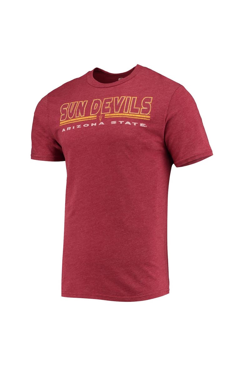 Men's Concepts Sport Heathered Charcoal/Maroon Arizona State Sun Devils Meter T-Shirt & Pants Sleep Set, Alternate, color, Heather Charcoal