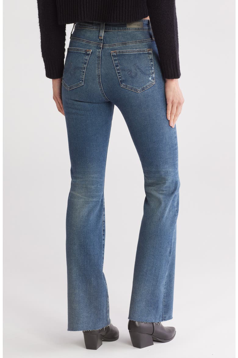 Farrah Fray Hem Bootcut Jeans, Alternate, color, 15 YEARS PORTOFINO