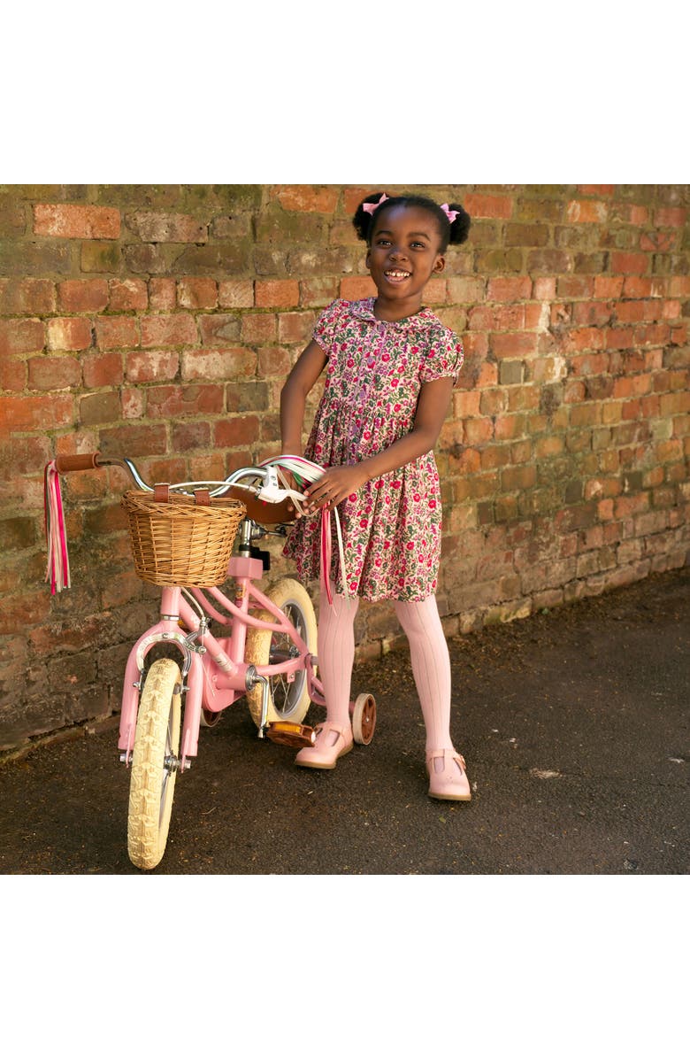 Rachel Riley Pink Floral Button-Front Dress, Alternate, color, Pink