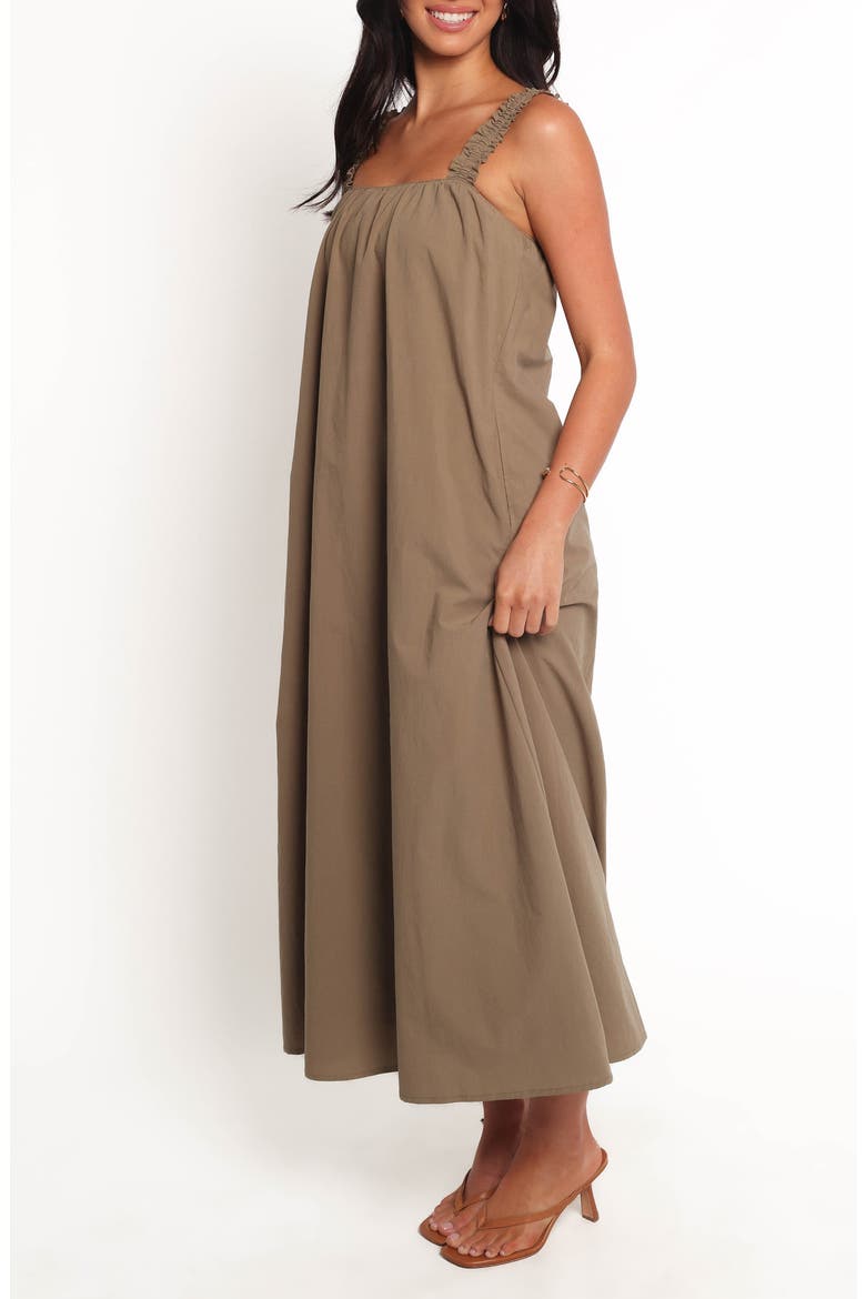 Alessandra Cotton Maxi Dress, Alternate, color, OLIVE