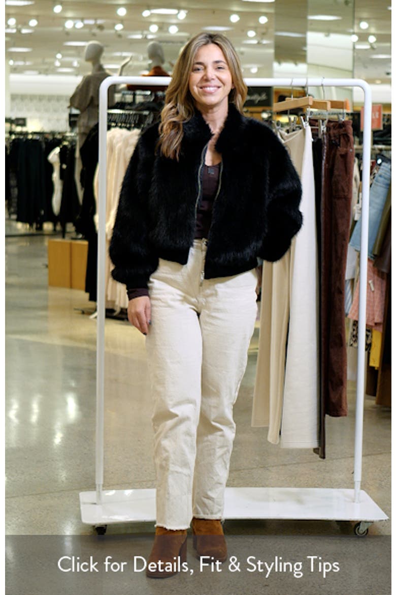 Faux Fur Bomber Jacket video