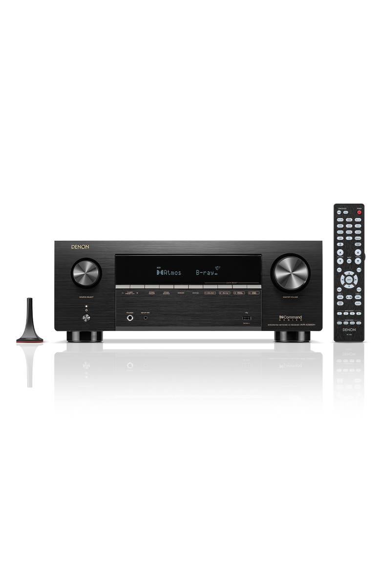 Denon AVR-X2900H 7.2 Channel 8K Home Theater Receiver with Dolby Atmos & HEOS Built-In, Main, color, Black