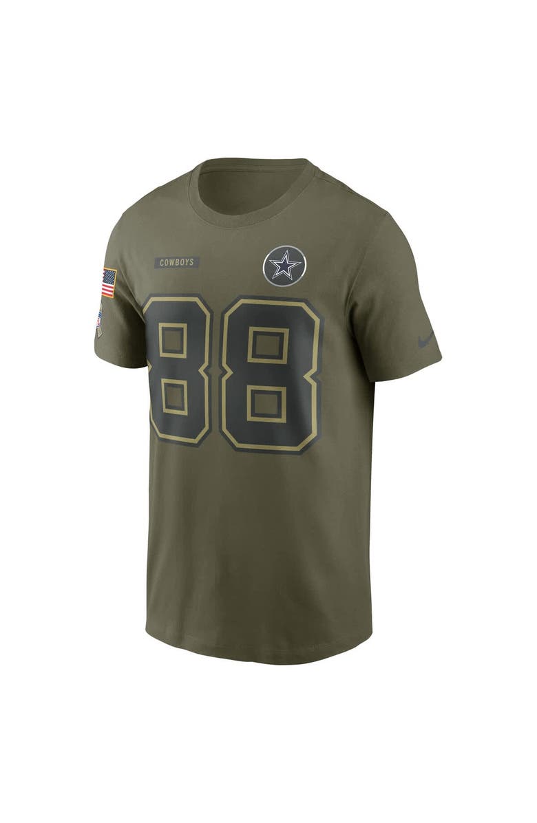 Nike Men's Nike CeeDee Lamb Olive Dallas Cowboys 2025 Salute to Service Name & Number T-Shirt, Alternate, color, Olive