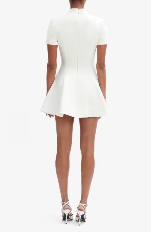 Bardot Zephyra Short Sleeve Minidress In White