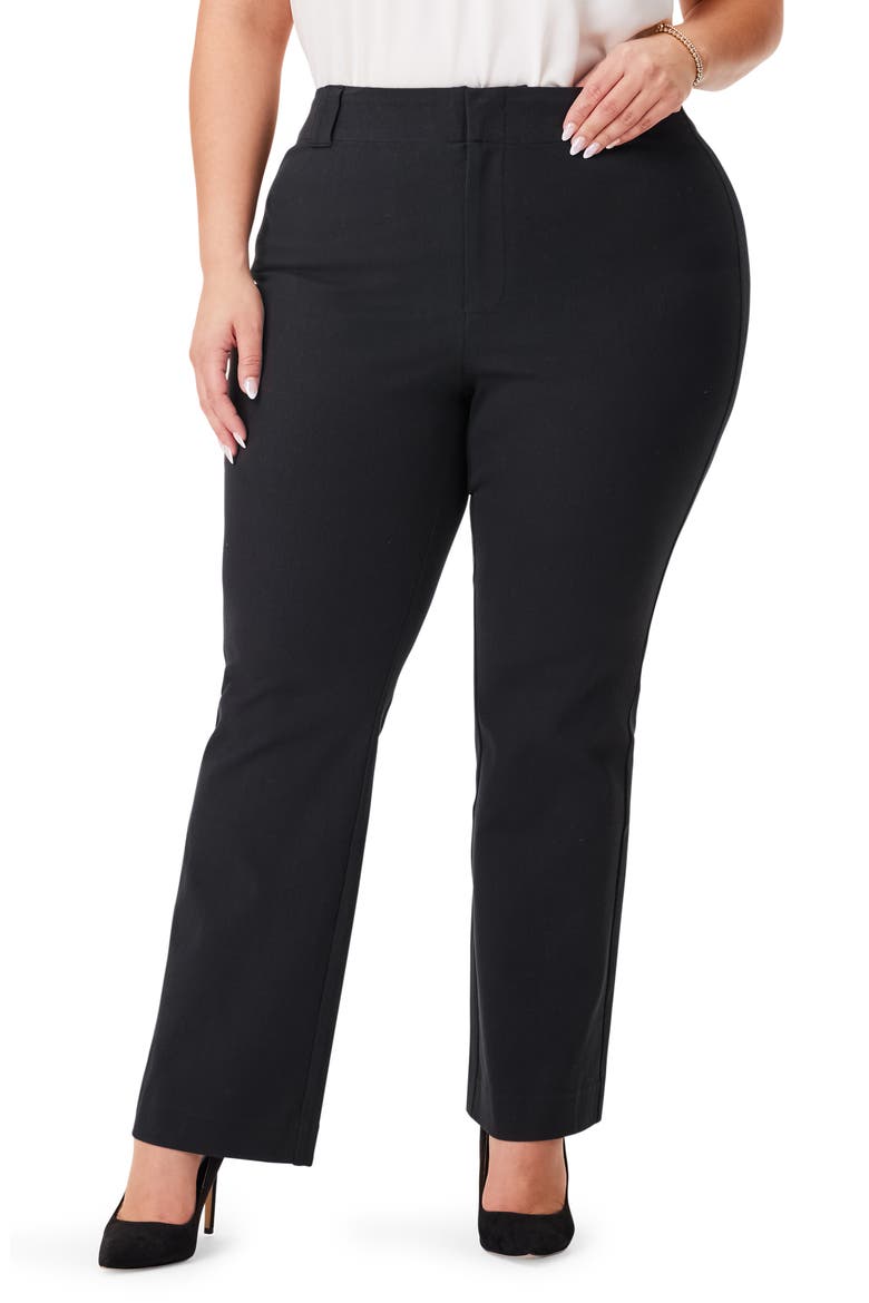 Plaza Demi Bootcut Ankle Pants, Main, color, BLACK ONYX