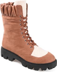 Journee Collection Elibor Faux Shearling Bootie