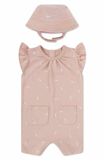 Essentials Romper & Terry Cloth Bucket Hat