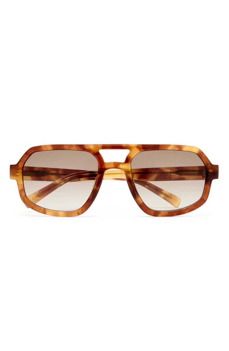 LUV LOU The Banks 53mm Gradient Aviator Sunglasses, Alternate, color, 