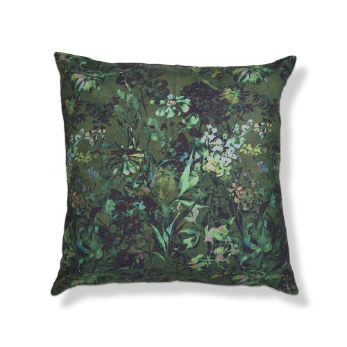 Tag Green Garden Floral Cotton Decorative Throw Pillow Square In Green
