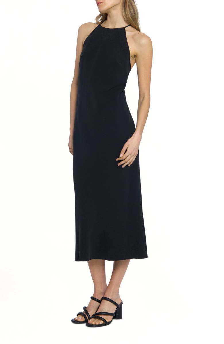 Luxely Raven Racerback Midi Dress, Alternate, color, 