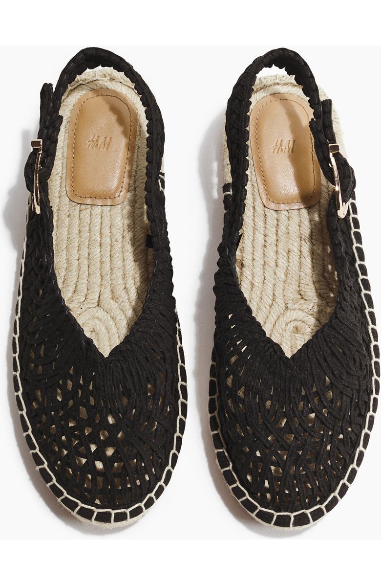 H&M Interwoven espadrilles, Main, color, Black