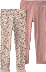 Little Planet Kids' Set of 2 Assorted Stretch Organic Cotton Leggings