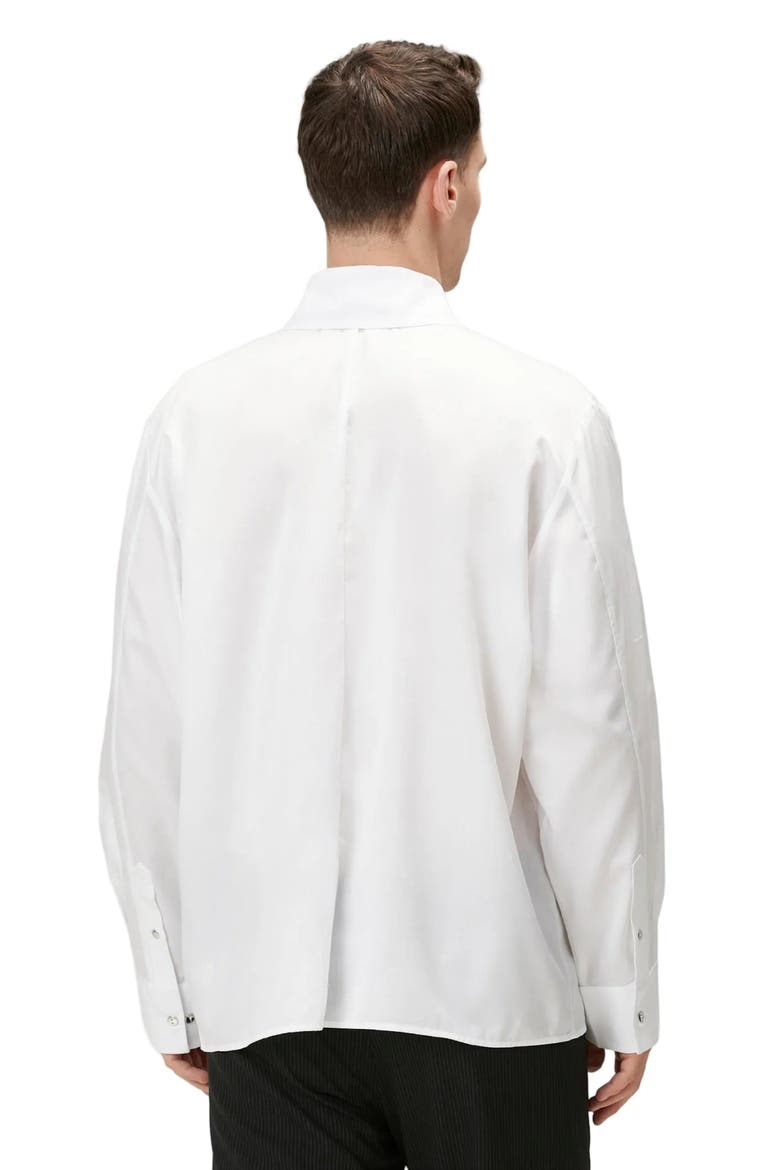 Daydreamers White Striped Woven Shirt, Alternate, color, grey