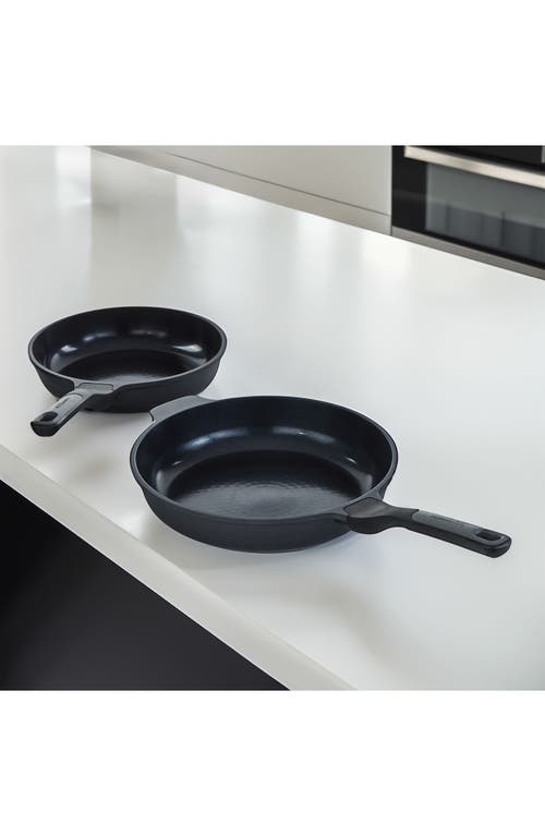 Berghoff Leo Stone 2-piece Fry Pan Set In Black