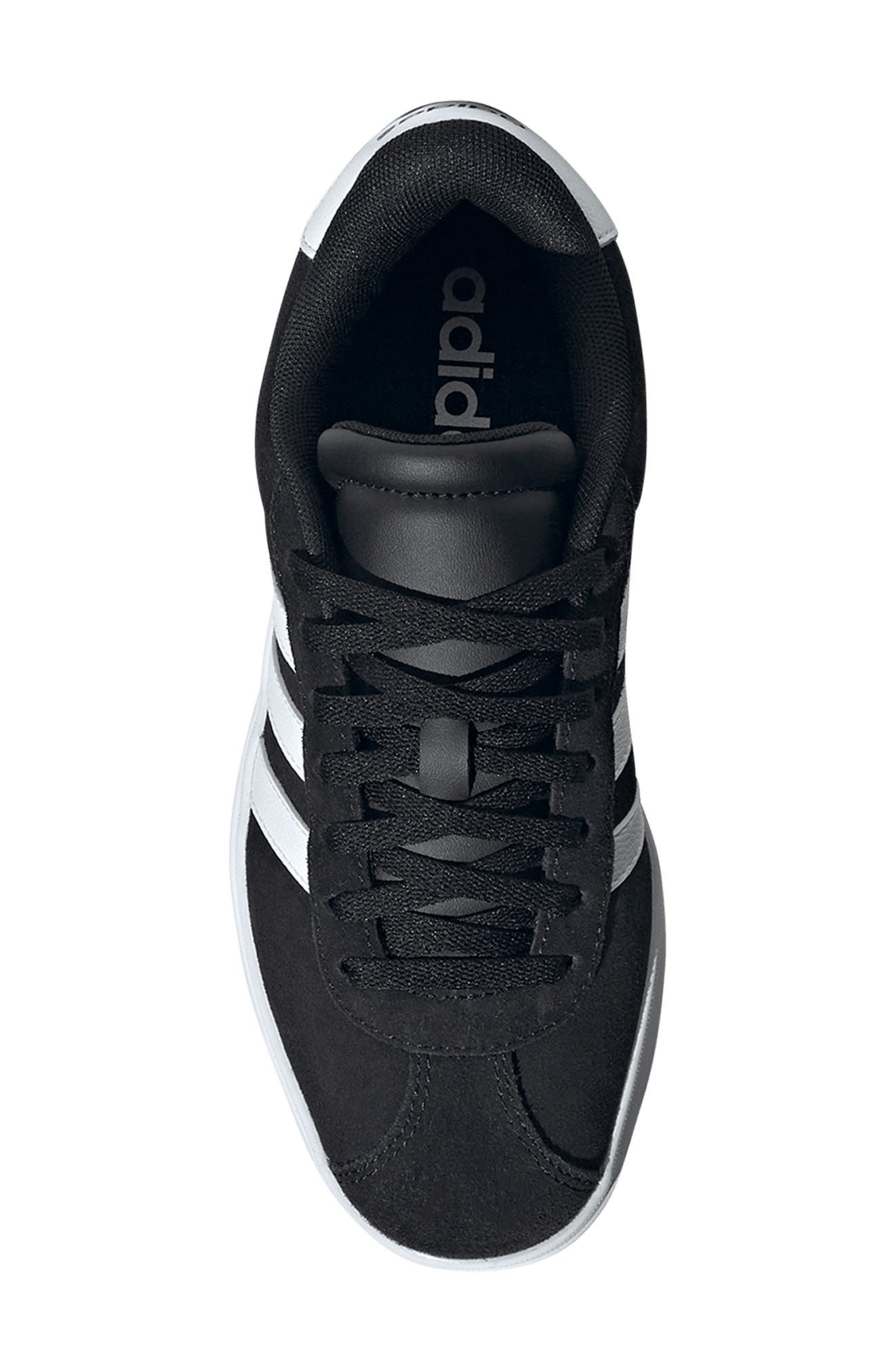 adidas Kids' VL Court Bold Lifestyle Sneaker, Alternate, color, Cblack/Ftw