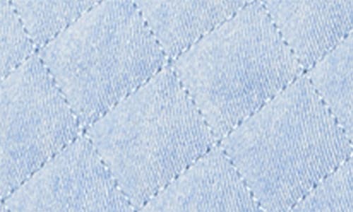 Mz Wallace Crosby Quilted Denim Crossbody Bag In True Light Denim