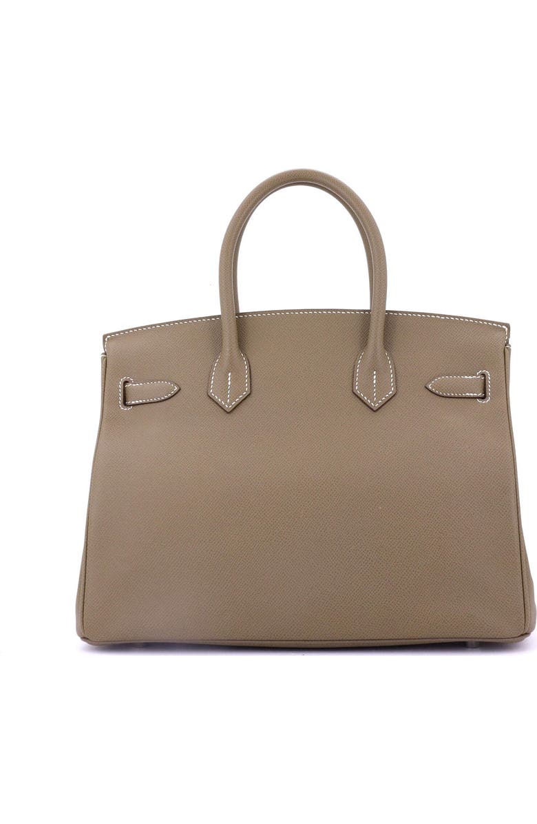 Pre-Owned Hermes Birkin Handbag Grey Epsom with Palladium Hardware 30, Alternate, color,