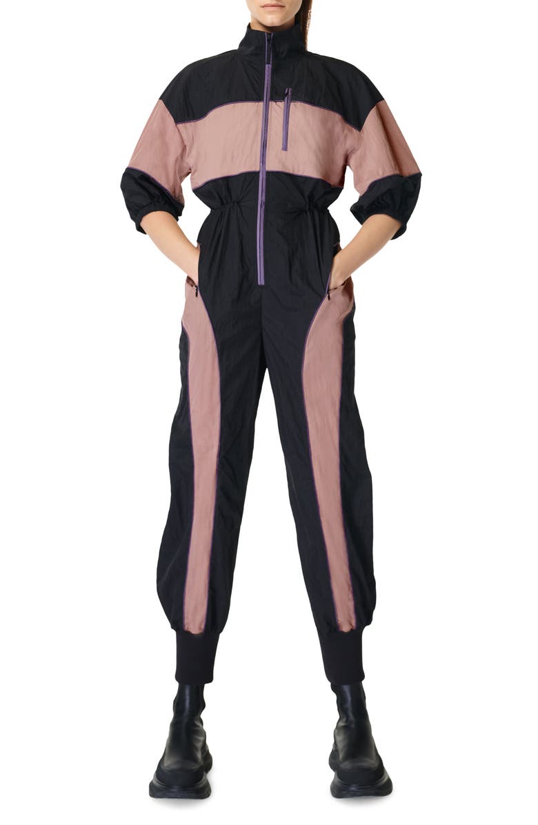 Sweaty Betty Statement Colorblock Nylon Jumpsuit, Main, color,