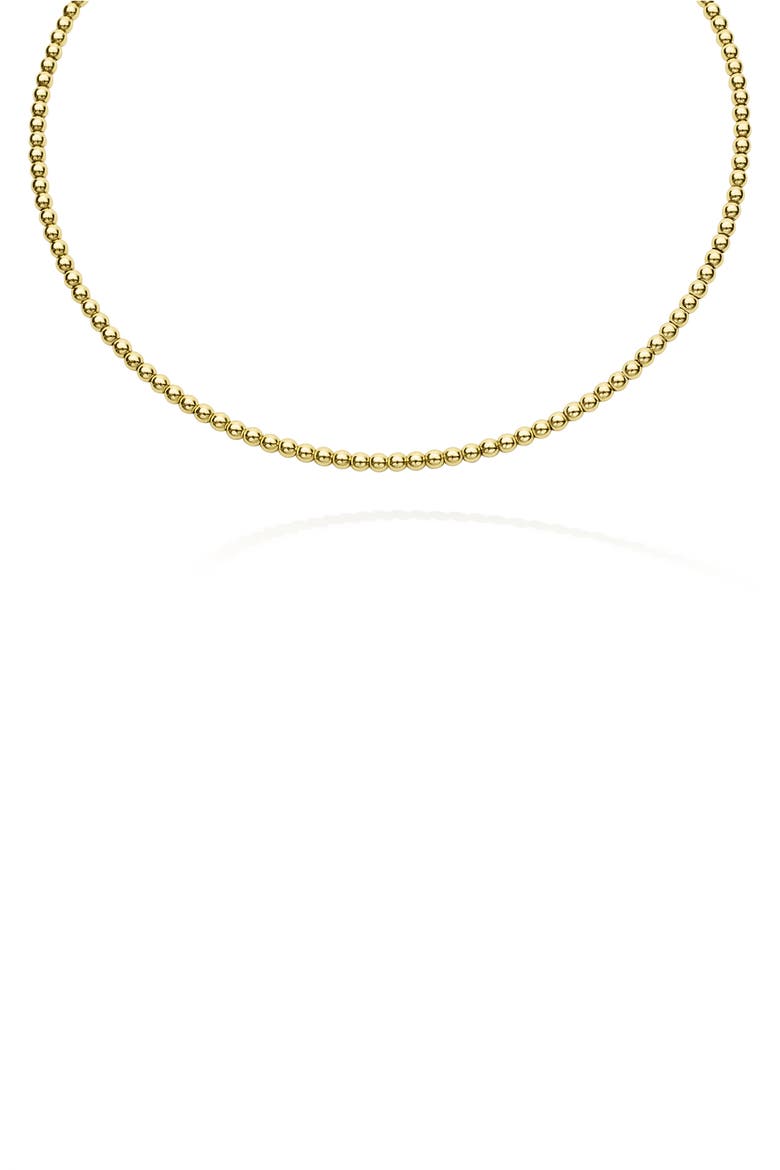 Caviar Gold 18K Collar Necklace, Alternate, color, GOLD