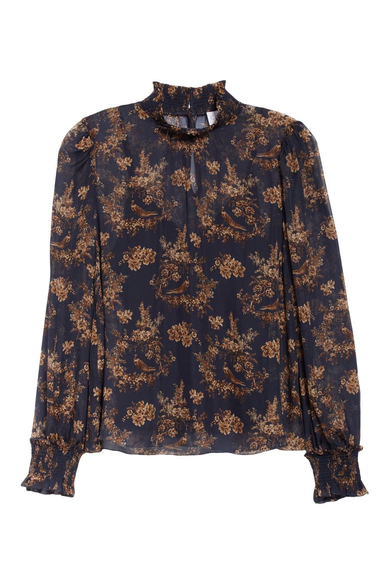 The Willa Silk Blouse, Alternate, color, TOILE PRINT