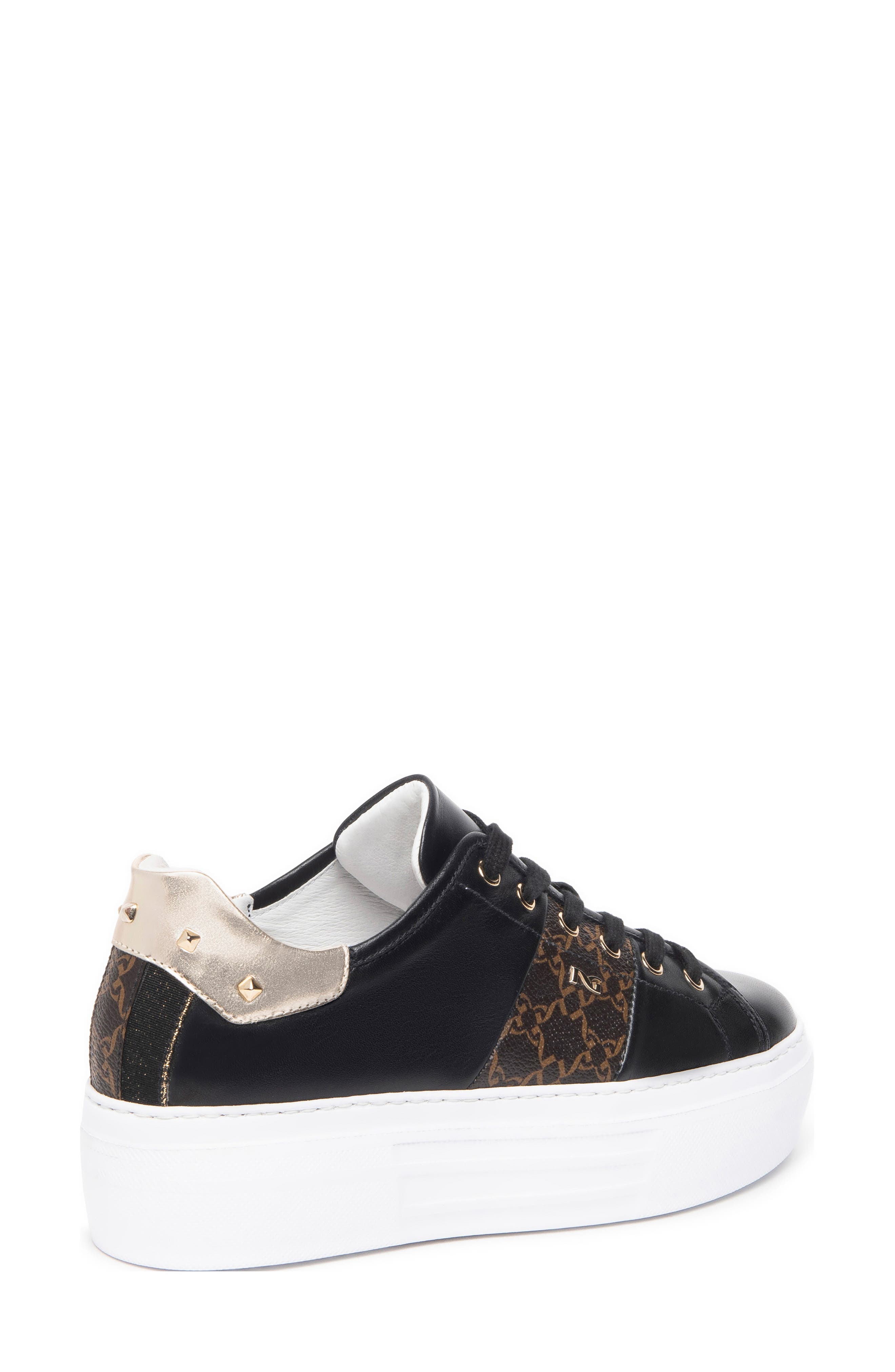 NeroGiardini Logo Skater Platform Sneaker, Alternate, color, 