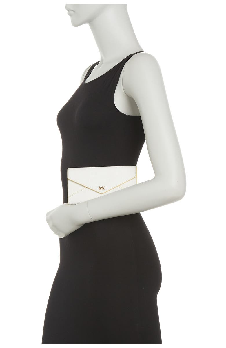 MICHAEL Michael Kors Slim Leather Trifold Envelope Wallet, Alternate, color,