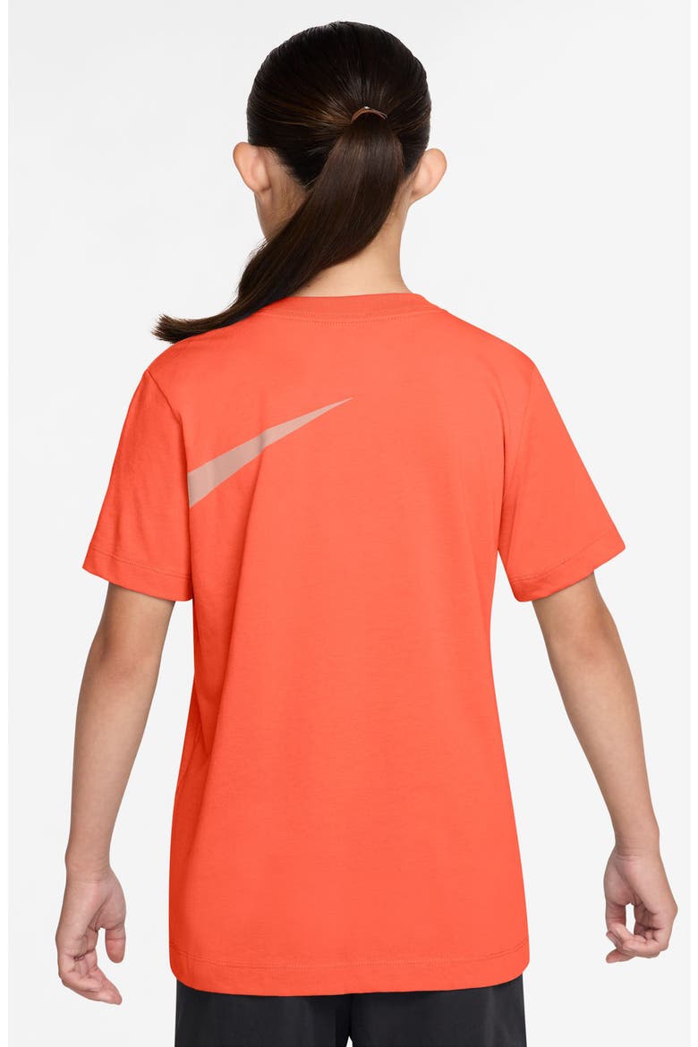 Kids' Sportswear Club Energy Cotton Graphic T-Shirt, Alternate, color, TURF ORANGE
