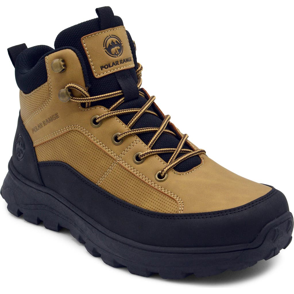 Polar Range Hazen Faux Leather Boot In Wheat