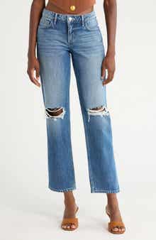 L'AGENCE Nevia Low Rise Slouch Straight Leg Jeans