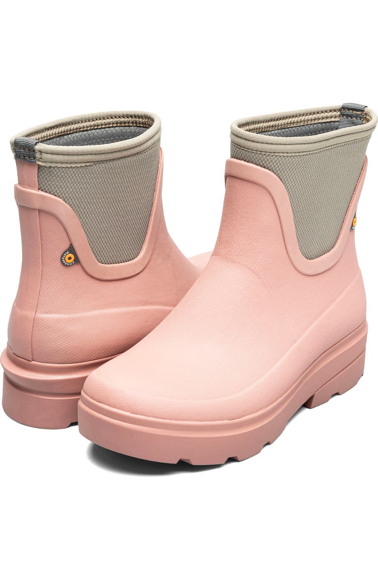Bogs Hazel Waterproof Chelsea Rain Boot, Alternate, color, Misty Rose