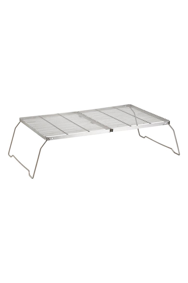 25x17" Stainless Steel Portable Campfire Grill, Main, color, Silver