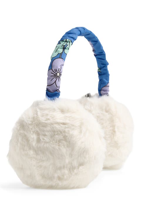 Kids' Faux Fur Floral Ear Muffs