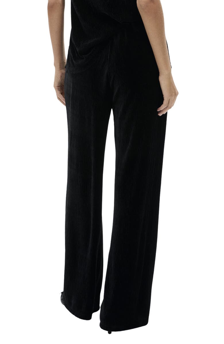 MANGO Velvet Straight Leg Pants, Alternate, color,