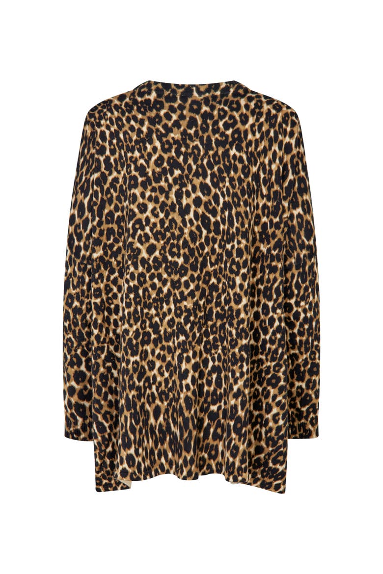 MaFeluci Leopard Print Jumper, Alternate, color, Incense