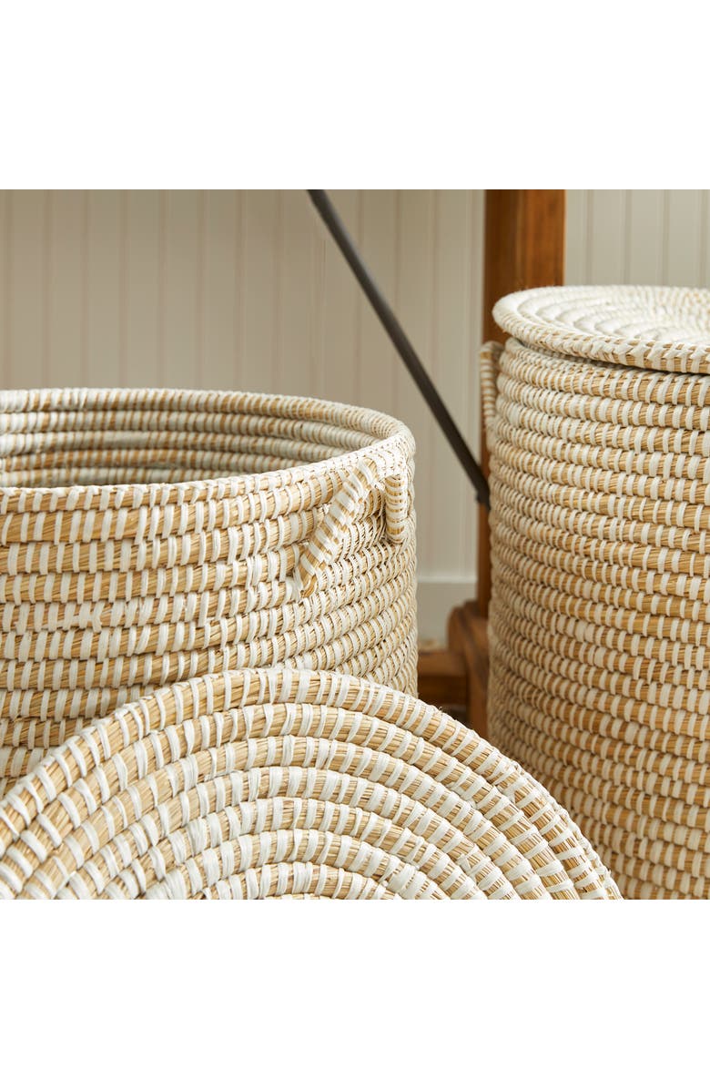 Napa Home & Garden Rivergrass Hamper Baskets With Lids Set of 2, Alternate, color,