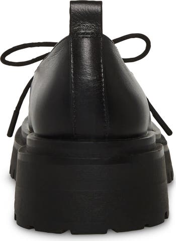 セール！【STEVE MADDEN】Landon Mary Jane フラットシューズ Steve Madden - Landon Platform Mary Jane in Black Leather