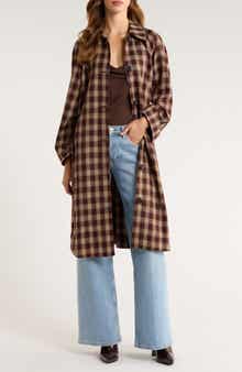Beck Plaid Trench Coat