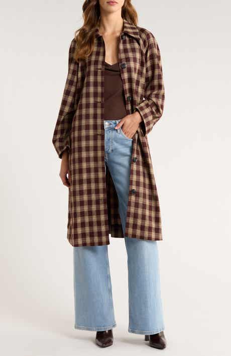 Beck Plaid Trench Coat