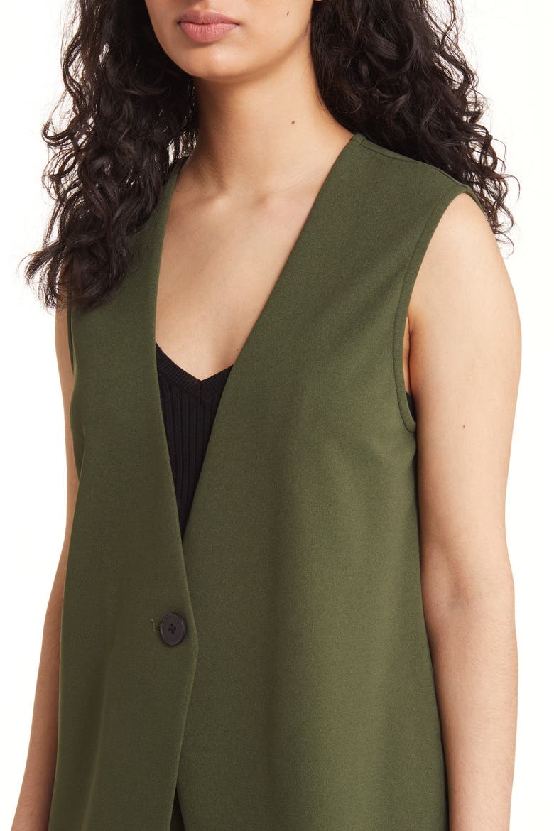 One-Button Vest, Alternate, color, RIFLE GREEN