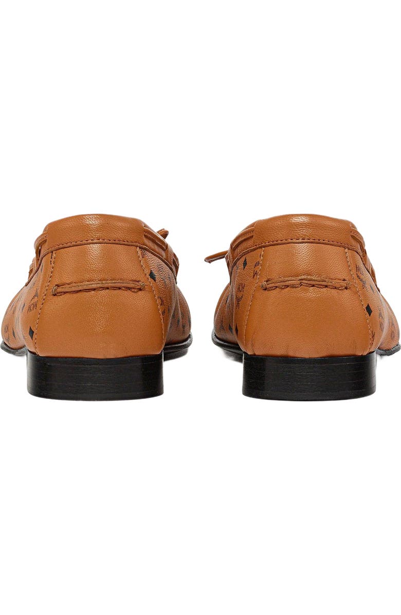 MCM Monogram Moccasin in Lamb Leather, Alternate, color, Cognac