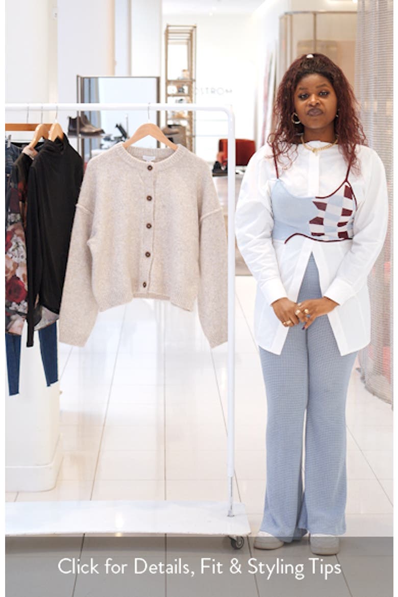 Exposed Seam Relaxed Fit Cardigan video