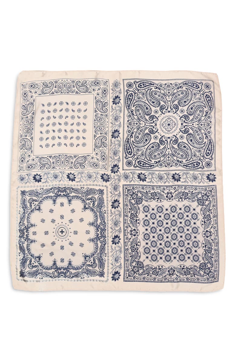 Petit Moments Lolita Paisley Print Square Scarf, Alternate, color, 