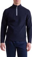 Bugatchi Solid Quarter Zip Pullover