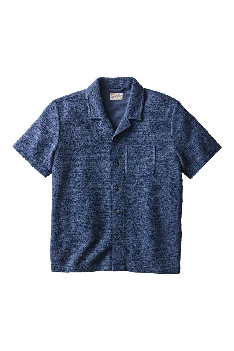 Hugo Jacquard Resort Shirt, Alternate, color, NAVY